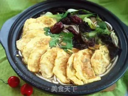 Make Egg dumpling pan step 10