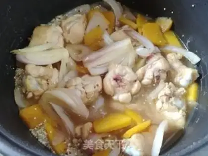 Make Chicken-legged pumpkin onion quinoa step 5