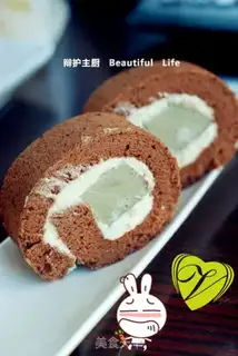 Make Tea and milk, frozen cocoa rolls step 9