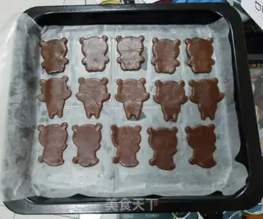 Make Two-coloured panda cookies step 6