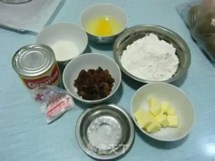 Make raisin scon step 0