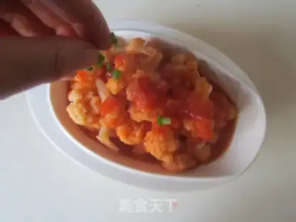Make Tomato blossoms step 8