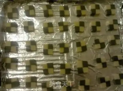 Make Tea chess cookies step 10