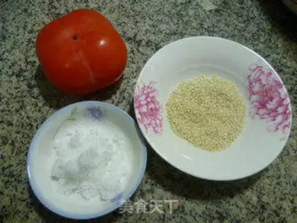Make Sesame tomatoes step 1