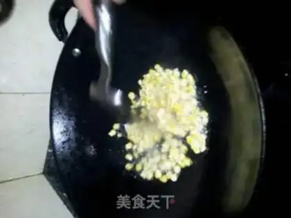 Make Crab corn step 1