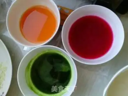 Make Colour dumplings step 0