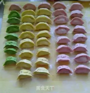 Make Colour dumplings step 4