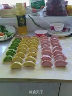 Make Colour dumplings step 5