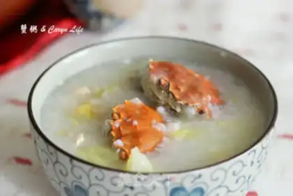 Make Crab porridge step 6