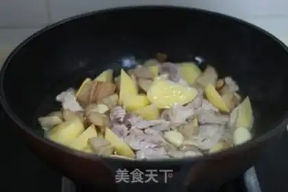 Make Potato red meat step 3
