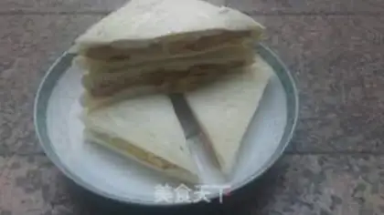 Make Egg ham sandwich step 5