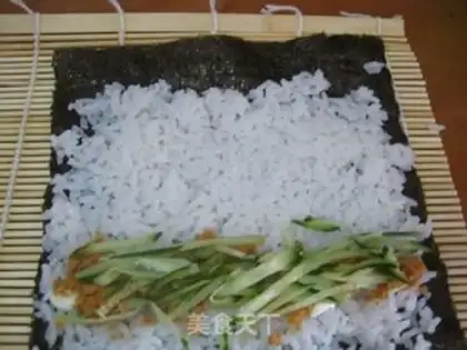 Make Meat pine sushi step 8