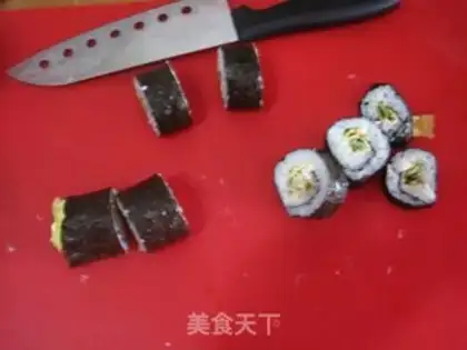 Make Meat pine sushi step 11