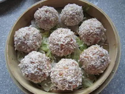 Make Pearl meatballs step 5