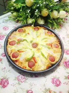 Make Baked sausage pizza step 5