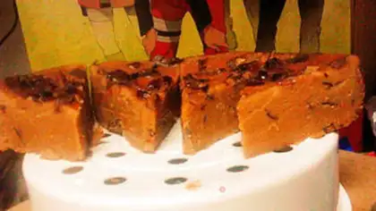 Make Red sugar date cake step 9
