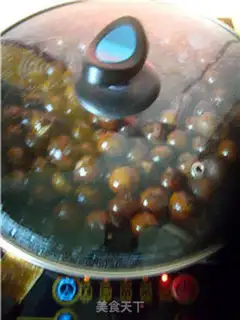 Make A flat pot of honey chestnuts step 8