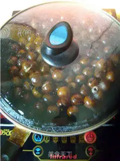 Make A flat pot of honey chestnuts step 9