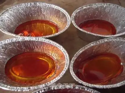 Make papaya pudding step 1