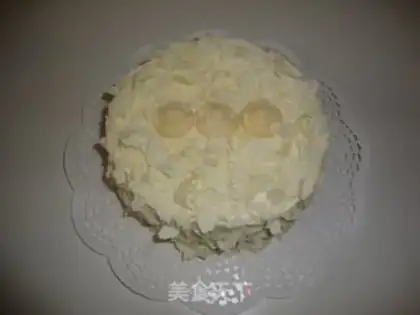 Make Rose and white forest cake step 1