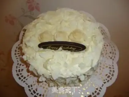 Make Rose and white forest cake step 2