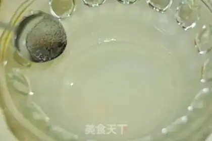 Make Peach bean mousse cake step 1