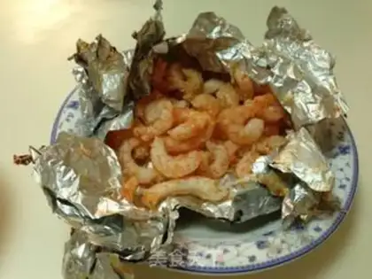 Make Salty salt and shrimp step 4