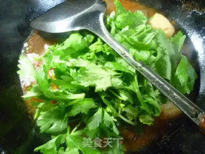 Make Celery leaves and tofu step 8