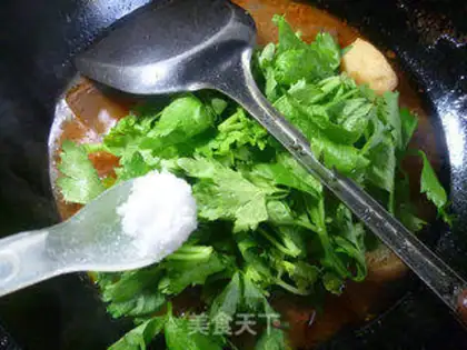 Make Celery leaves and tofu step 9