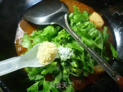 Make Celery leaves and tofu step 10