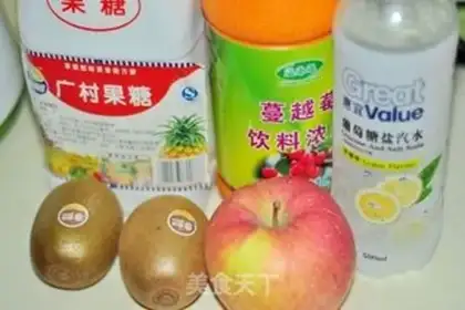 Make Peach apple soda step 0