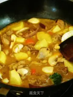 Make Italian mushroom curry step 5