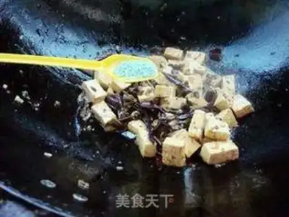 Make Spicy spicy tofu step 7