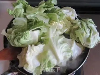 Make Dry pan cabbage step 4
