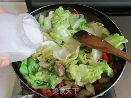 Make Dry pan cabbage step 5