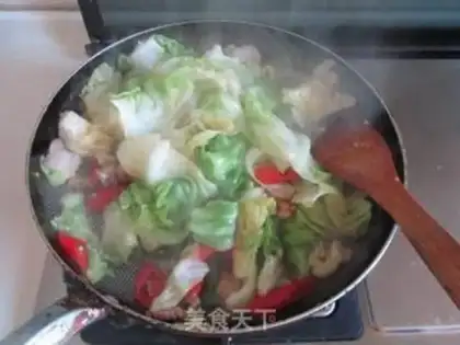 Make Dry pan cabbage step 6