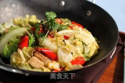 Make Dry pan cabbage step 7