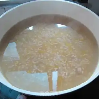 Make Peanut pumpkin porridge step 3