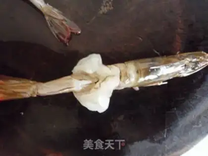 Make Garlic fan steamed shrimp step 3