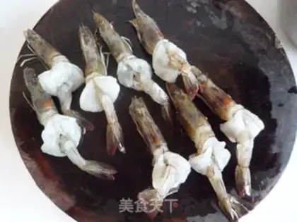 Make Garlic fan steamed shrimp step 4