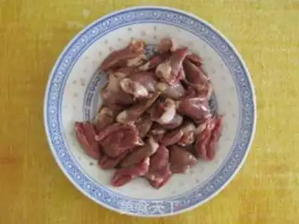 Make Hot pepper fried chicken heart step 0
