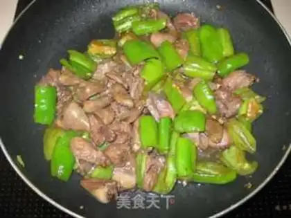 Make Hot pepper fried chicken heart step 6
