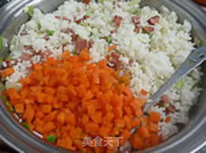 Make Ham and rice step 9