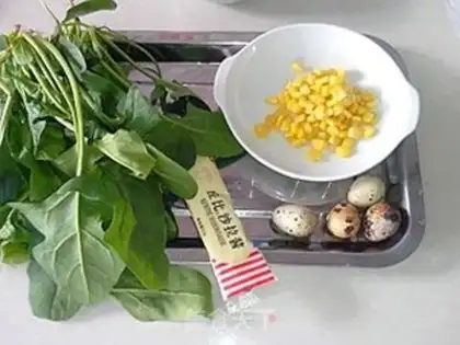 Make Spinach corn salad step 0