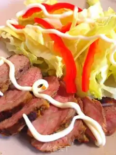 Make Orange duck salad step 6
