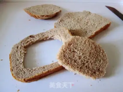 Make Chocolate toast and eggs step 2