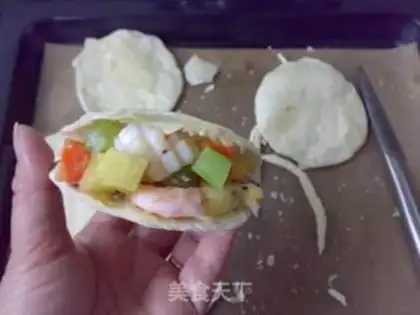 Make ♪ Peachy seafood bagel ♪ step 7