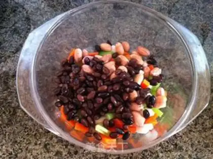 Make Blackbeans mixed with vegetables step 6