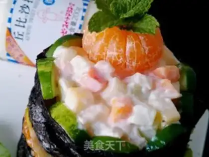 Make Burger cake sushi step 13