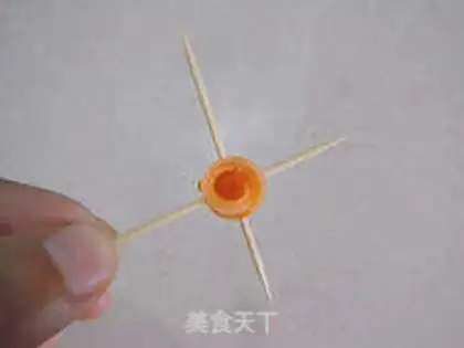 Make Carrot roses step 5